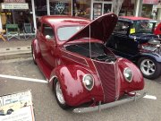 Maroon 2-Door Sedan